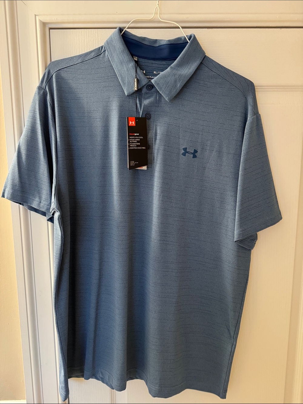 Under Armour Men's Steel Blue Performance Polo